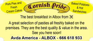 Cornish Pride, Bakery, Pies, Cakes, Scotch Eggs, Pasties